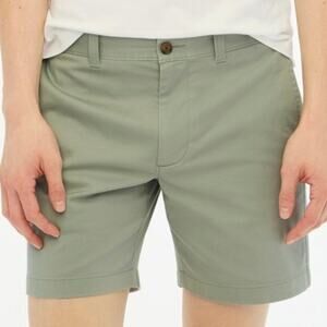 NWT J.Crew Men’s 7” Flex Chino Shorts Quarry Green Size 30 Classic Fit